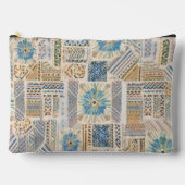 Ethnic Boho Patchwork Zippered Pouch Zubehörtasche (Vorderseite)