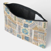 Ethnic Boho Patchwork Zippered Pouch Zubehörtasche (Offen)