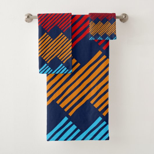 Ethnic Boho Pattern Lace Stickerei auf Stoff Badhandtuch Set (Insitu)