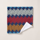 Ethnic Boho Pattern Lace Stickerei auf Stoff Badhandtuch Set (Waschlappen)