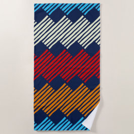 Ethnic Boho Pattern Lace Stickerei auf Stoff Strandtuch