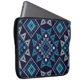 Ethnic Boho Stickerei Seamless Muster Laptopschutzhülle (Vorne Rechts)