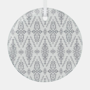 Ethnic Boho: Trendy Hand Gezeichnet Nahtlos. Ornament Aus Glas