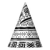 Ethnic Boho Tribal Art Print Partyhütchen (Links)