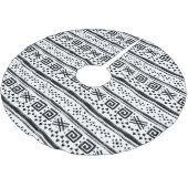 Ethnic Boho Tribal Art Print Polyester Weihnachtsbaumdecke (Schrägansicht)