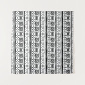 Ethnic Boho Tribal Art Print Wandteppich (Vorderseite (Horizontal))