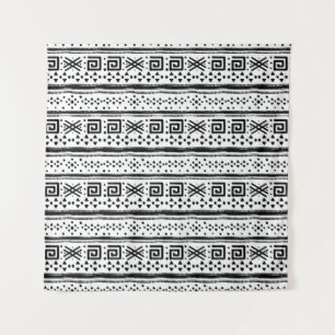 Ethnic Boho Tribal Art Print Wandteppich