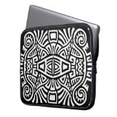 Ethnic Boho: Vintag Trendy Laptopschutzhülle (Vorderseite Links)