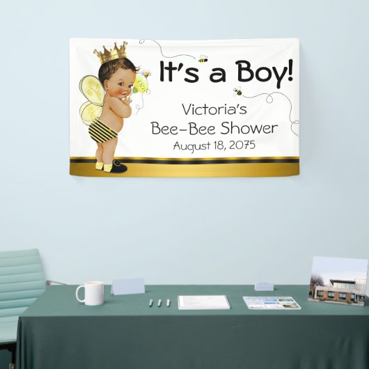 Ethnic Boy Bee Baby Dusche Banner (Messeveranstaltung)