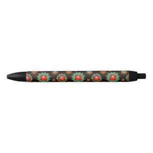 Ethnic Brooches Nahtloses Muster Kugelschreiber