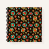 Ethnic Brooches Nahtloses Muster Notizblock (Vorderseite)