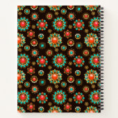 Ethnic Brooches Nahtloses Muster Notizblock (Rückseite)