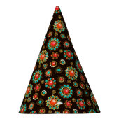 Ethnic Brooches Nahtloses Muster Partyhütchen (Rechts)