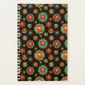 Ethnic Brooches Nahtloses Muster Planer (Vorderseite)