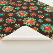 Ethnic Brooches Nahtloses Muster Sherpadecke (3/4)