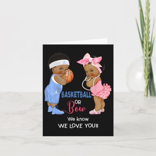 Ethnic Bysketbyll oder Bow wir wissen, wir Liebe S Karte (Vorderseite)