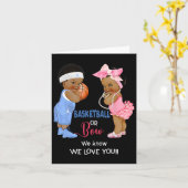 Ethnic Bysketbyll oder Bow wir wissen, wir Liebe S Karte (Gelbe Blume)
