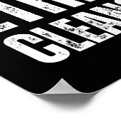 Ethnic Cleansing stoppen | rot und weiß Poster (Ecke)