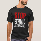 Ethnic Cleansing stoppen | rot und weiß T-Shirt (Vorderseite)