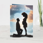 Ethnic Couple Pregnancy Congratulation Spiritual Karte (Rückseite)