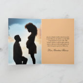 Ethnic Couple Pregnancy Congratulation Spiritual Karte (Innenseite)