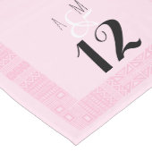 Ethnic Design Personalisiert Wedding Table Runner  Großer Tischläufer (Ecke)