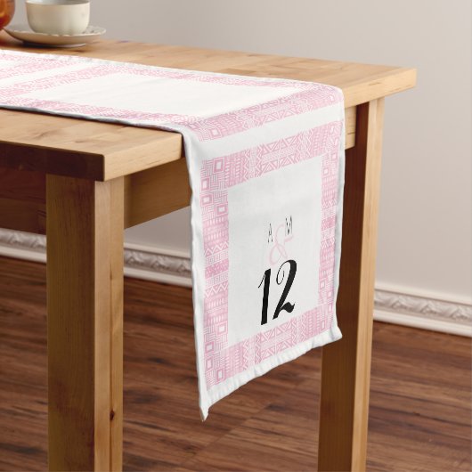 Ethnic Design Personalisiert Wedding Table Runner  Großer Tischläufer (Beispiel)