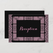 Ethnic Design Wedding Reception Cards #3 Einladung (Vorne/Hinten)
