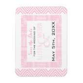 Ethnic Design Wedding Save the Date Magnet 1 (Vertikal)