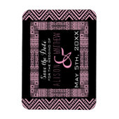 Ethnic Design Wedding Save the Date Magnet 3 (Vertikal)