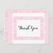 Ethnic Design Wedding Vielen Dank Postcard 1 Postkarte (Vorne/Hinten)