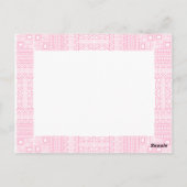 Ethnic Design Wedding Vielen Dank Postcard 1 Postkarte (Rückseite)