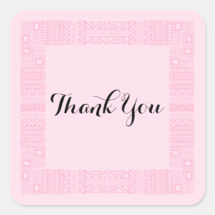 Ethnic Design Wedding Vielen Dank Stickers 2