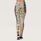 Ethnic Digital Abstrakt: Nahtloses Muster Leggings (Rückseite)