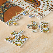 Ethnic Digital Abstrakt: Nahtloses Muster Puzzle (Seite)