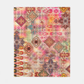 Ethnic Digital Abstrakt Seamless Muster Fleecedecke (Vorderseite)