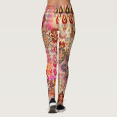 Ethnic Digital Abstrakt Seamless Muster Leggings (Rückseite)