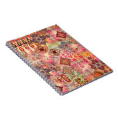 Ethnic Digital Abstrakt Seamless Muster Notizblock (Rechte Seite)