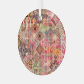 Ethnic Digital Abstrakt Seamless Muster Ornament Aus Glas (Vorderseite links)