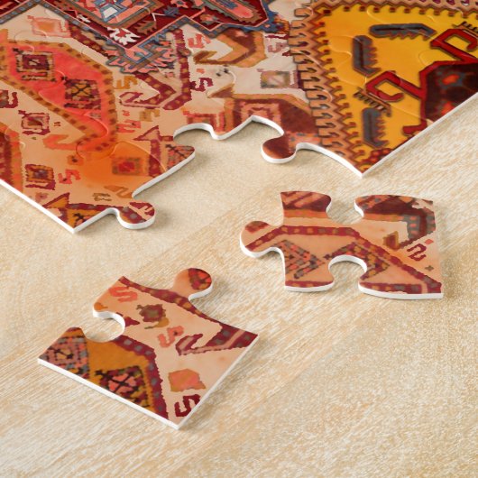 Ethnic Digital Abstrakt Seamless Muster Puzzle (Seite)