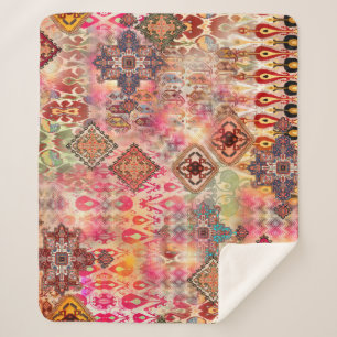 Ethnic Digital Abstrakt Seamless Muster Sherpadecke