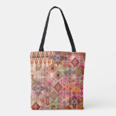 Ethnic Digital Abstrakt Seamless Muster Tasche (Rückseite)