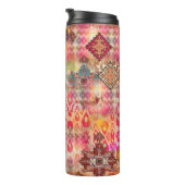 Ethnic Digital Abstrakt Seamless Muster Thermosbecher (Nach rechts gedreht)
