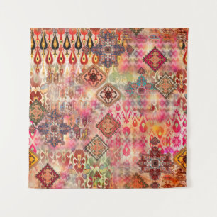Ethnic Digital Abstrakt Seamless Muster Wandteppich