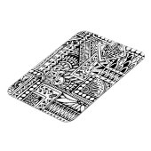Ethnic Doodle Magnet (Linke Seite)