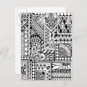 Ethnic Doodle Postkarte (Vorne/Hinten)
