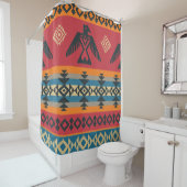 Ethnic Eagles Tribal Vintages Muster Duschvorhang (Beispiel)