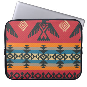 Ethnic Eagles Tribal Vintages Muster Laptopschutzhülle