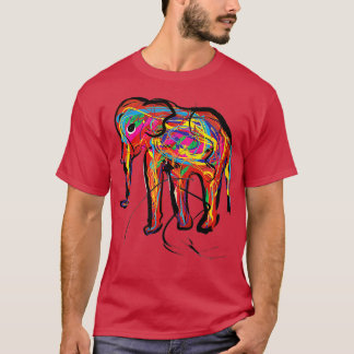 Ethnic Elephant Colorful Boho T-Shirt