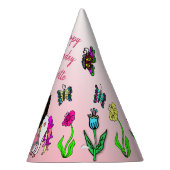 Ethnic Fairy and Unicorn Birthday Hat Partyhütchen (Rechts)